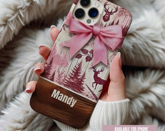 Pink Camo Phone Case, iPhone 14 Case Protection, Personalizable iPhone 15 Case, iPhone 16 Plus Pro Max, Galaxy Android Case