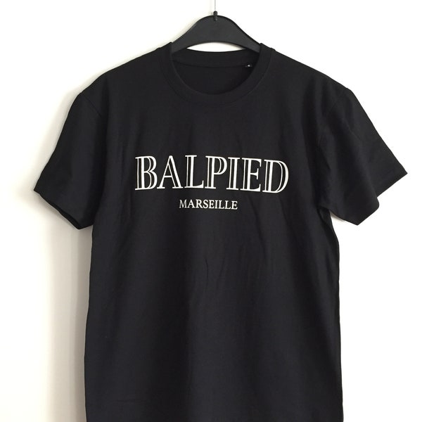 Balpied Marseille black t-shirt - South of France - Redouane Bougheraba