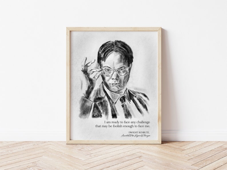 Dwight Schrute Print the Office Fan Art Dwight Schrute Etsy
