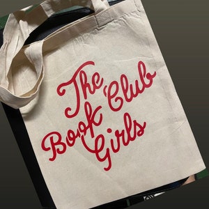 The Book Club Girls Tote Bag, Book Club Gift, Book Tote