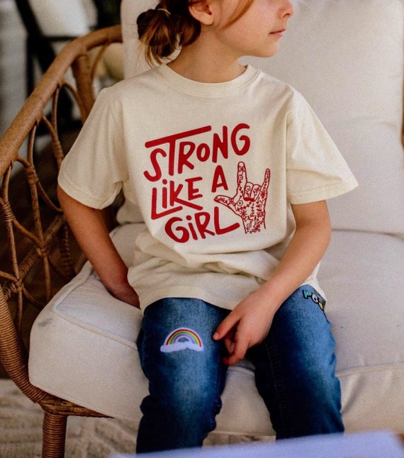 Camiseta toddler camiseta como una niña - Etsy España