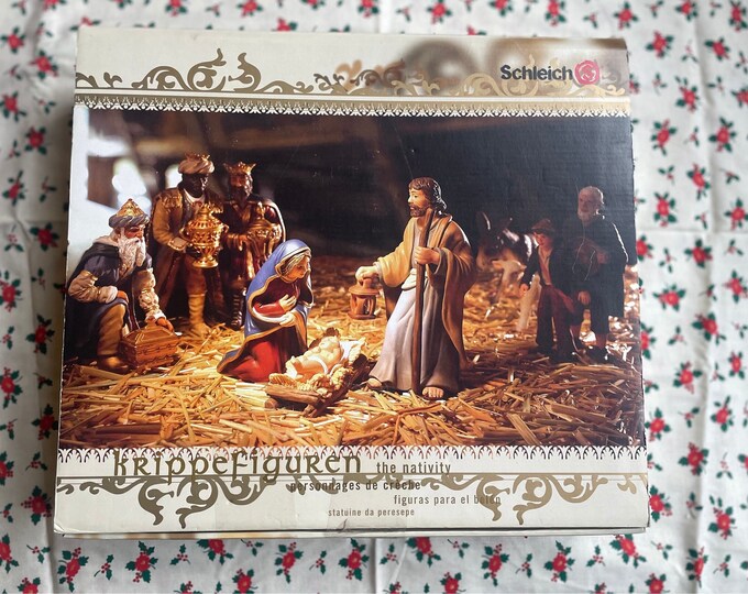 Vintage Schleich Nativity Set 8 Piece, Vintage Nativity Set Christmas