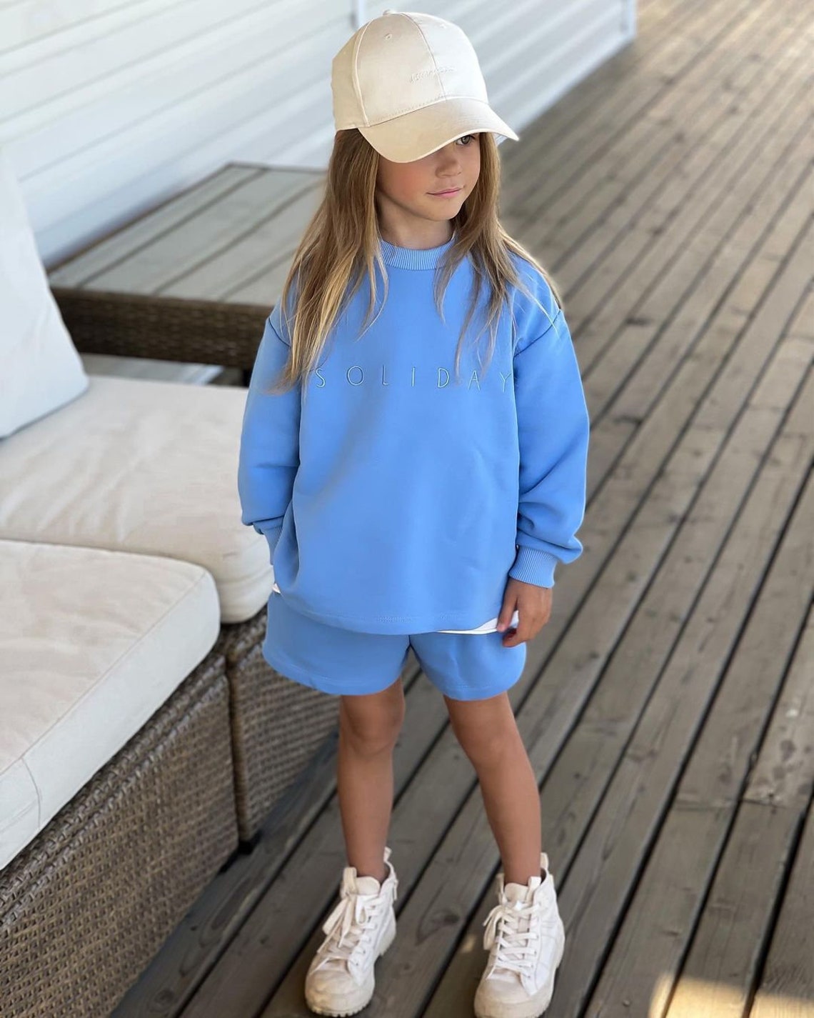 Sweatshirt and shorts for kids summer set with shorts Etsy