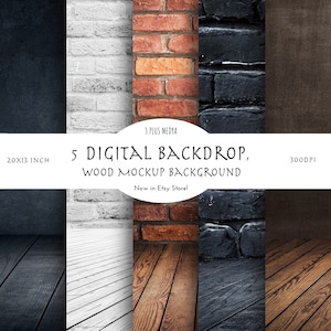 Natural Wooden and Wall Textures & Pattern, Dark and light, Concrete, Brick Wall Textured background pack, instant download Digital paper