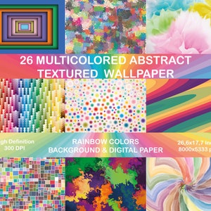 Multicolored fine art Backgrounds and Textures. Abstract Rainbow color pattern wallpapers. Colorful backdrops, High Definition digital paper