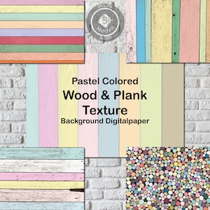 5 Pastel colored wooden Background and Textures. Painted plank texture pack. Distressed wood digital paper, backdrops. PNG and JPEG files.