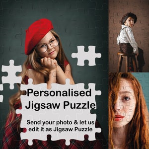 Personalised Jigsaw Puzzle to your Photo's. Jigsaw puzzle editing. Send us your photos and let us edit as Jigsaw puzzle. Digital paper