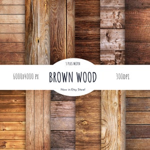 16 Natural Digital Wooden Background and Textures & Rustic woods from different trees, wood texture pack, wooden backgrounds digital paper.