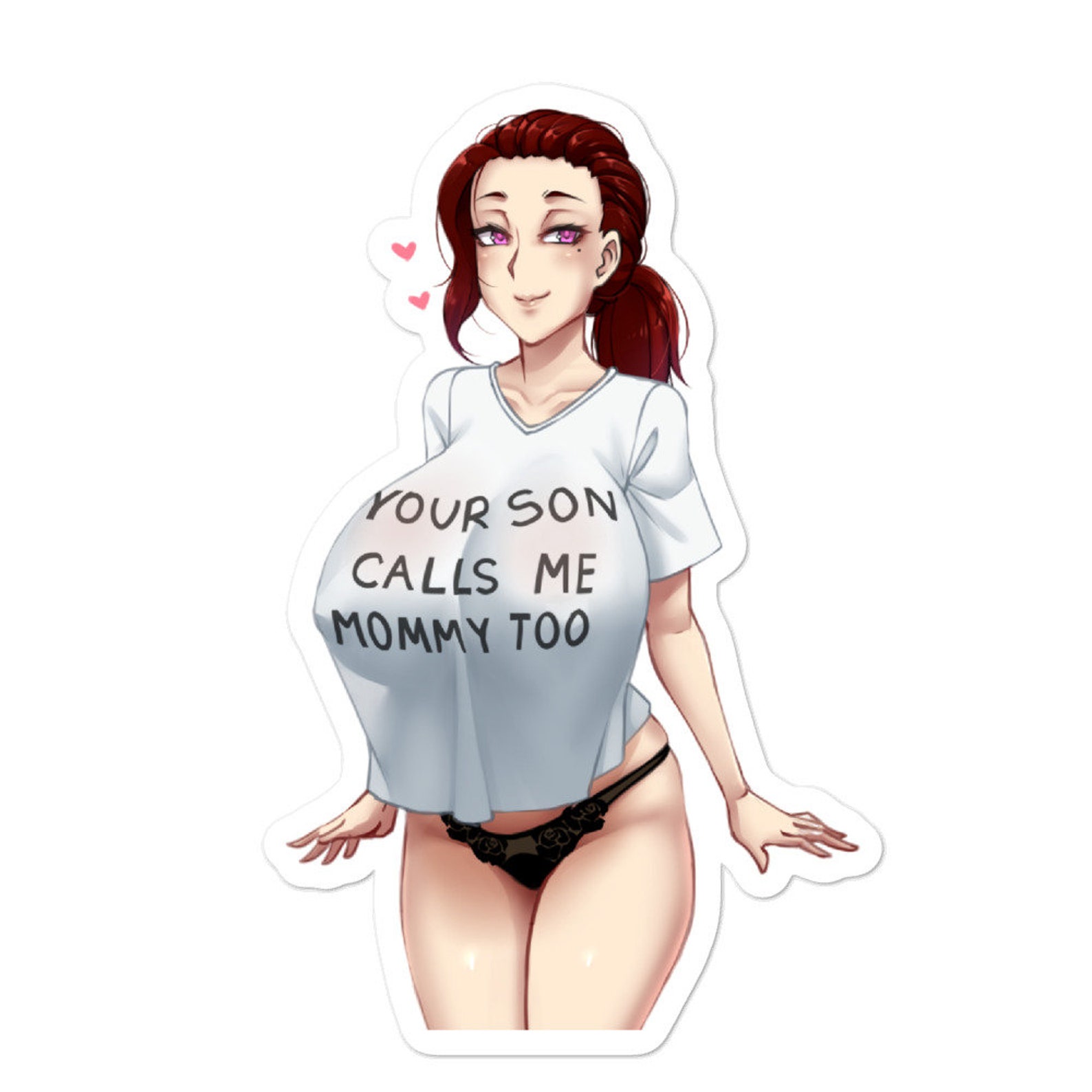 Ecchi Anime Your Son Calls Me Mommy Too Sticker Anime Decal image 0.