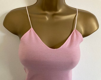BNIP Vintage 1980s Pink Bodywear Range Blue Cotton Bodysuit Onesize Body Deadstock