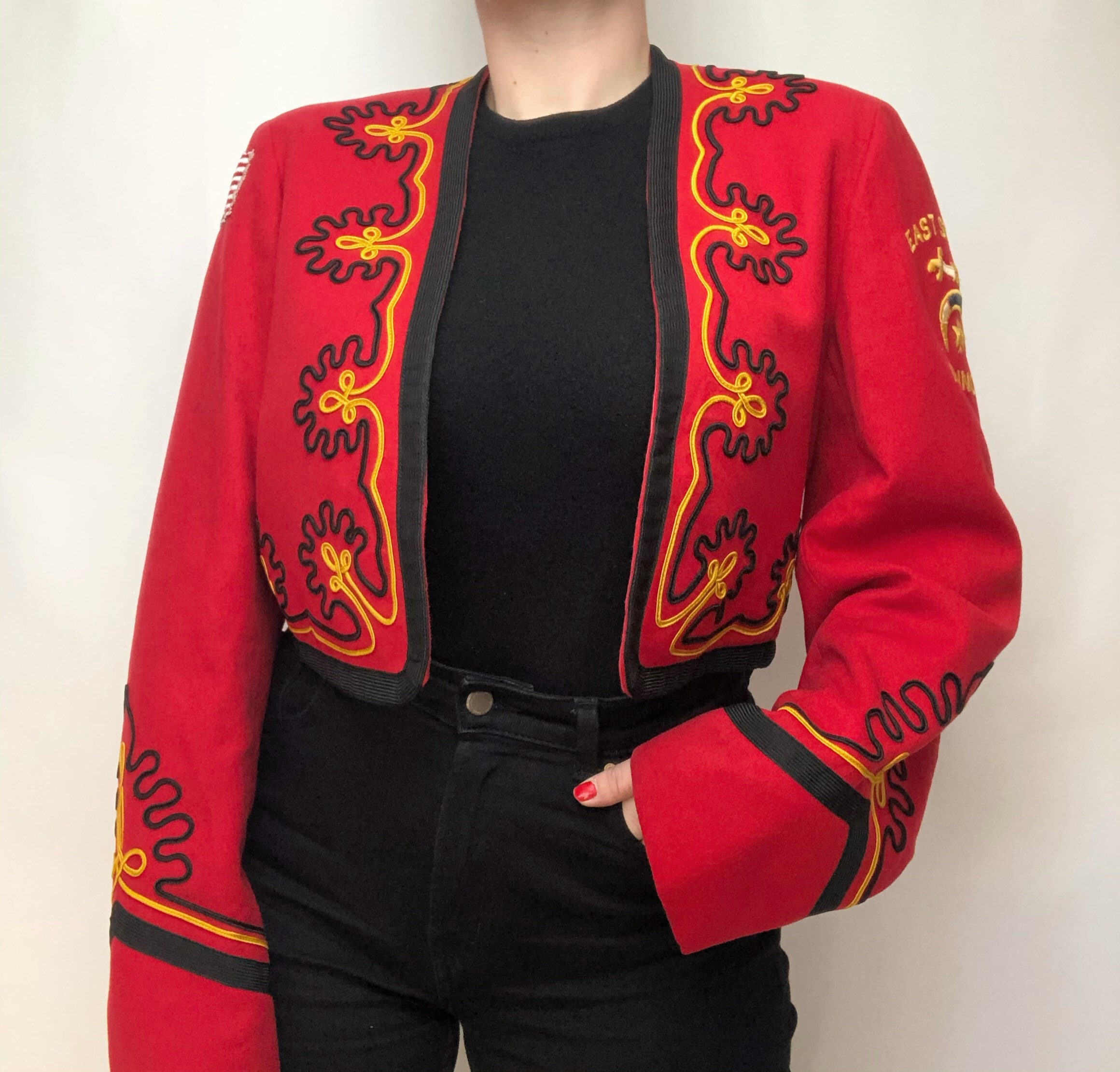 1970s demoulin Bros Marching Band Jacket. 10 UK Medium 