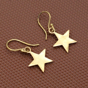 Tiny Earrings, Star Earrings, Dangle Earrings, Celestial Earrings, Star Dangle Earrings, Star Drop Earrings, Minimalist Earrings