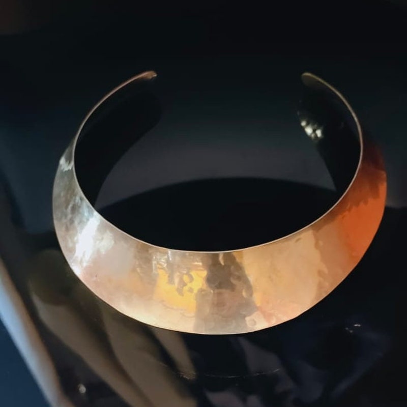 Hammered Brass Choker