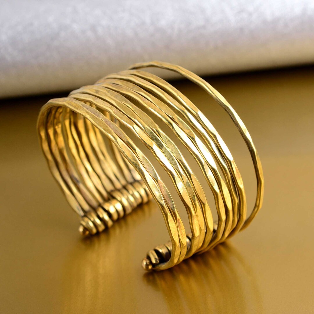 Golden Hand Cuff Bracelet