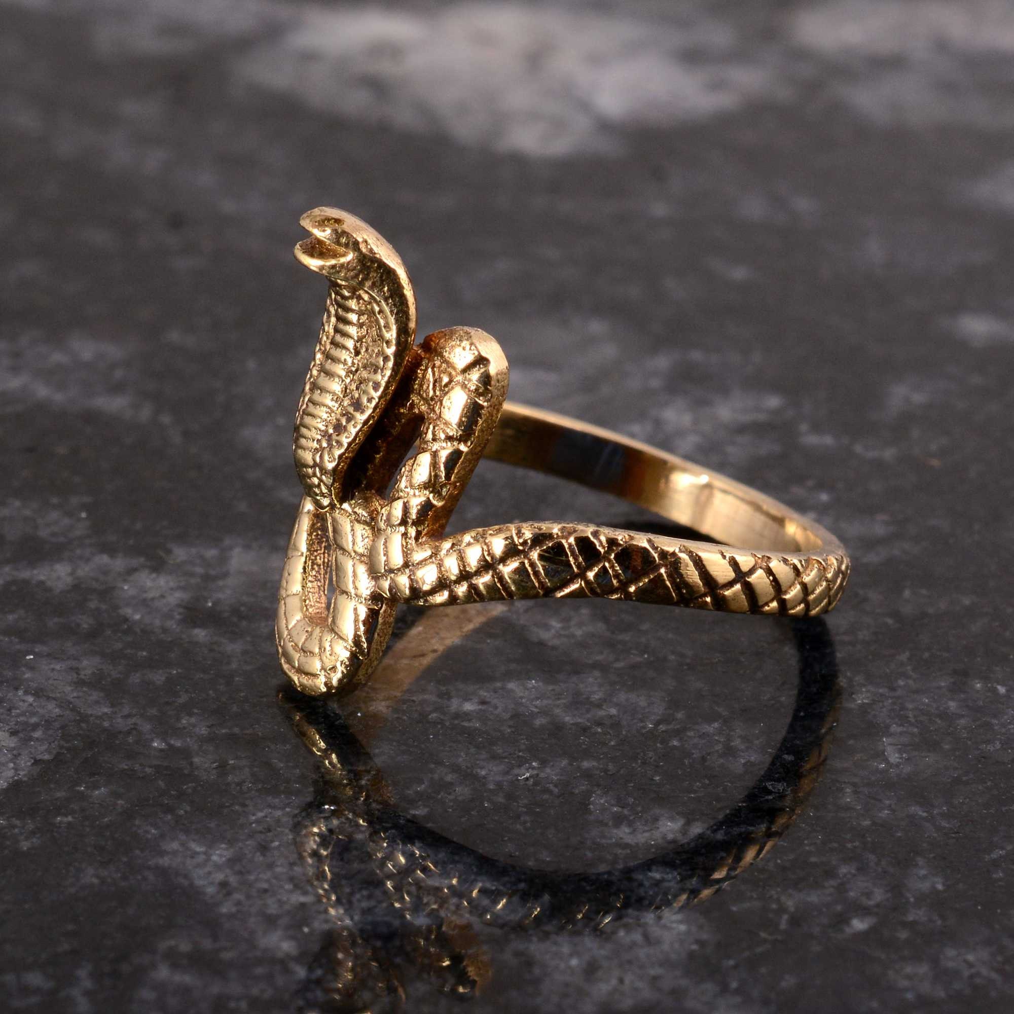 Cobra Ring Eleganter Königskobra-Ring Aus 925 Sterlingsilber – Einheitsgröße Für Alle, Perfekt Als Geschenk Cobra Badge