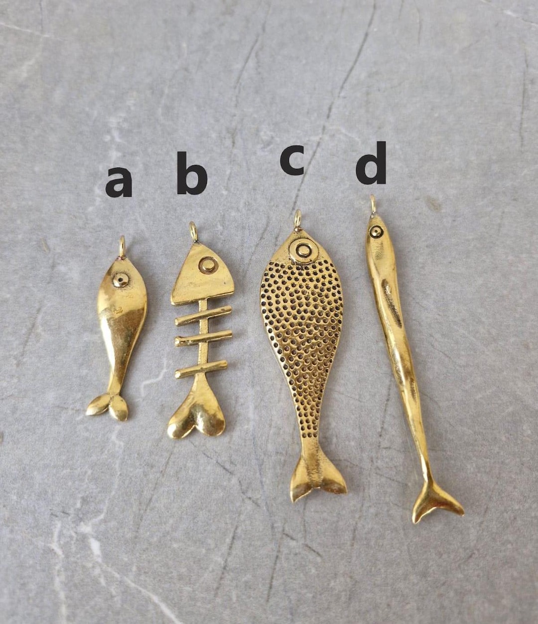Fuchsia Fish Necklace