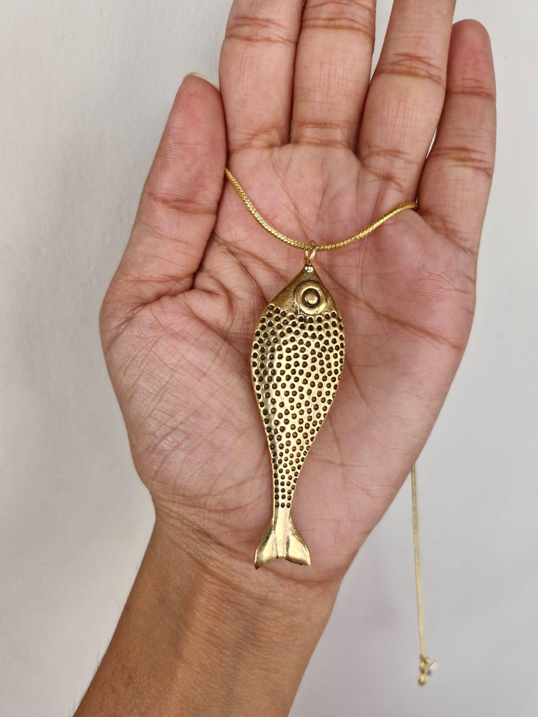 Liv Bella Vita Greta Sardine Fish Charm Necklace main image 1