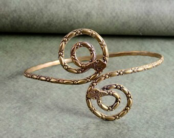 Snake upper Arm Band Bracelet gold adjustable