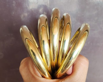 Brazalete de latón hecho a mano: joyería rústica bohemia