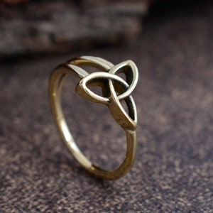 Celtic Triquetra Ring, Handmade Ring, Brass Ring, Celtic Triquetra Ring, Gift For Her, Ring For Women, Celtic Knot Ring, Boho Ring, Celtic