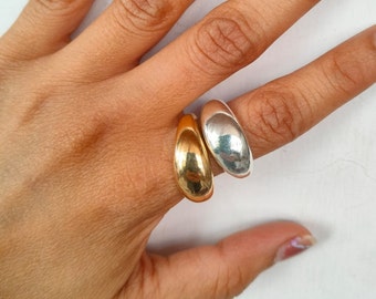 Silver Dome Ring: Chunky Minimalist Statement Jewelry