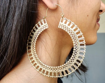 Gold Hoop Earrings Large Big Hoop Earring Circle Hoop Gold Earrings