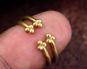 Pair of Gold Toe Ring for Women, Open Toe Ring, Beaded Toe Ring, Adjustable Toe Ring, Minimalist Ring, Midi Ring, Band Toe Ring