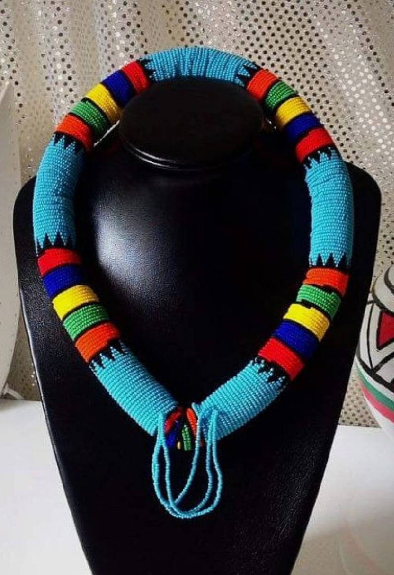 Beaded Zulu Style Headband Handmade Tribal Head Gear Etsy