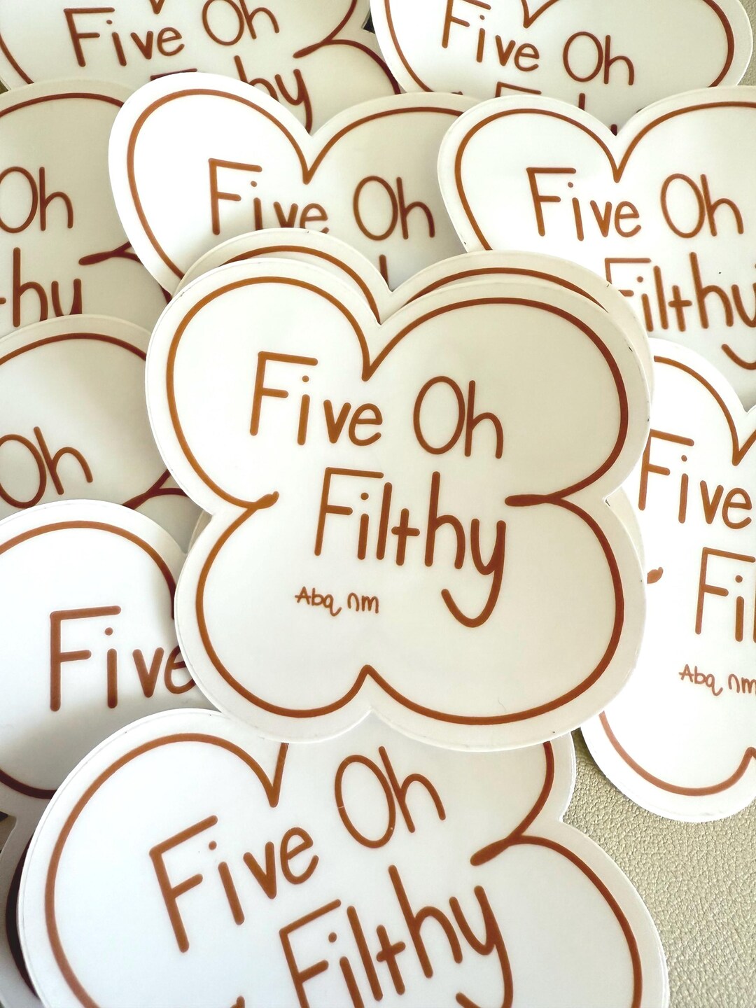 Five Oh Sticker Five Oh Filthy Albuquerque New Mexico City Sticker - Etsy