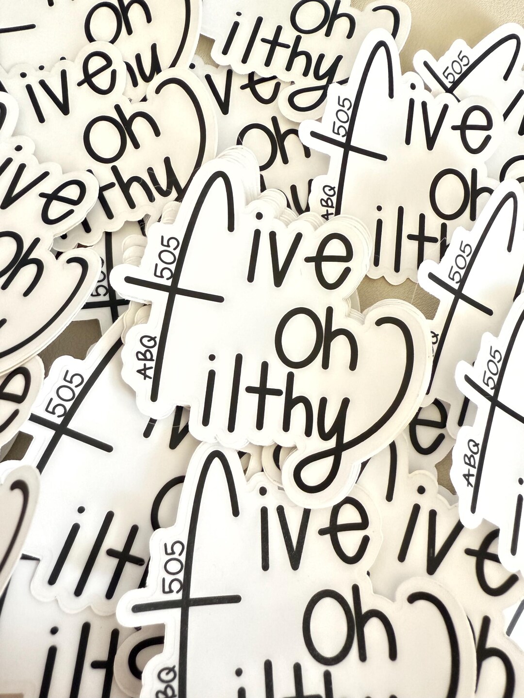 Five Oh Sticker Five Oh Filthy 505 Albuquerque New Mexico Sticker - Etsy