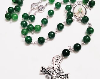 Irish Celtic rosary! Hand-crafted.