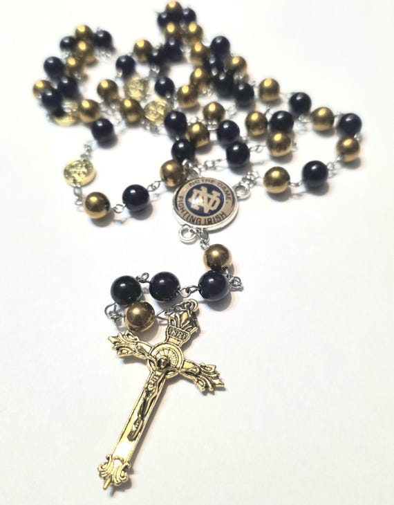 Notre Dame Fighting Irish Fan Rosary! UK
