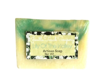Artisanal soap-handmade soap-Scented moisturizing soap bar-cp soap-shea butter body soap-natural soap.Scent-Lily of the Valley