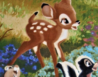 Bambi, Thumper, and Flower Disney Classic fleece tie blanket