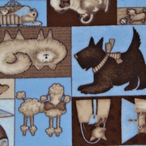 Pampered Dogs fleece tie blanket