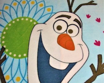 Olaf and Snow Babies in Summer from Frozen fleece tie blanket