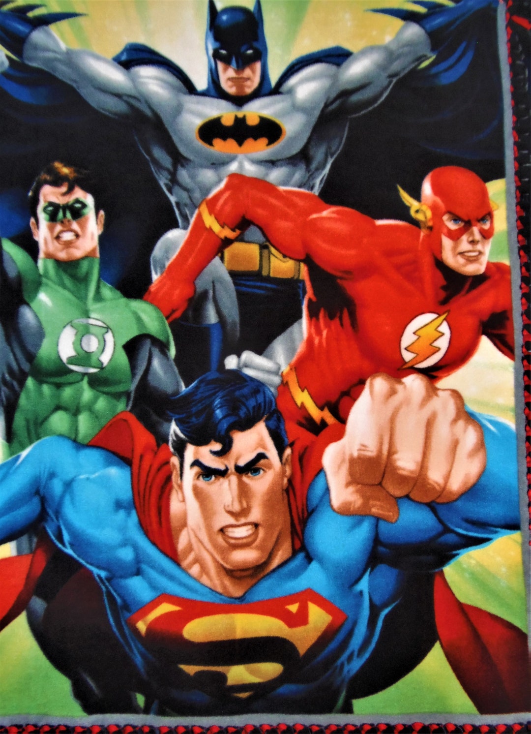 Justice League Superman Batman Green Lantern and Flash - Etsy