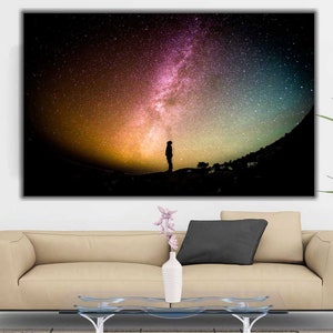 Milky way Galaxy Wall Art | NASA Wall Decor, Space Decor, Milkyway Galaxy Canvas, Space Wall Art, Milky Way Print, Outer Space Print