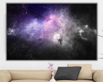 Nebula Canvas Wall Art: Galaxy Cosmos Photo, Space Decor