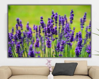 Lavender Field Canvas Print: Purple Floral Wall Art, Ready To Hang!