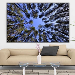Forest Canvas Print | Forest Print, Trees Wall Art, Forest Wall Art, Trees Large Wall Decor, Nature Wall Art, Trees Art Print FRAMED
