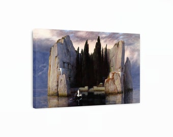 Isle of the Dead - Arnold Böcklin Canvas Art Print, Mythological Wall Art, Famous Painting, Symbolism Art, Reproduction Canvas Art Print