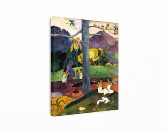 Gauguin Mata Mua Canvas Print: Landscape Art Reproduction
