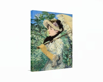 Jeanne Spring Canvas Print: Edouard Manet Impressionism Art