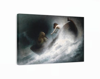 Karl Wilhelm Diefenbach - Towards Salvation Canvas Art, Aesthetic Painting, Reproduction Canvas Home Decor, Ready To Hang,Housewarming Gifts