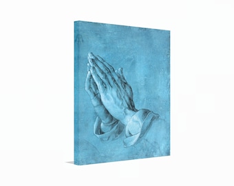 Vintage! Handmade Albrecht Durer Praying Hands Wood Carving