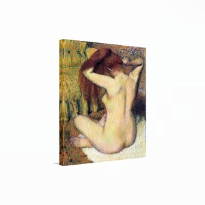 Edgar Degas - Woman Combing her hair Canvas Art, Famous Painting, Impressionism Art, Edgar Degas Wall Art, Reproduction Canvas Home Decor