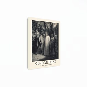 Gustave Doré - The Judes Kiss Canvas Art, Christ and Judah, Jesus Print, Gustave Doré Wall Art, Religious Art, Reproduction Canvas Print