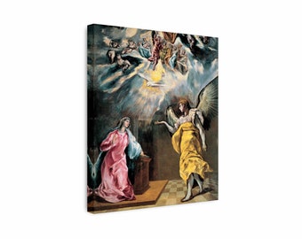 El Greco - The Annunciation Canvas Wall Art, Religious Home Decor, Ready To Hang!