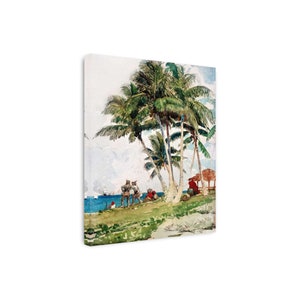 Winslow Homer - The Buccaneers (1885) Canvas Art, Beach Tropical Canvas, Tropical Painting, Winslow Homer Wall Art,Reproduction Canvas Print